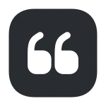 Quote Down Square SVG Icon